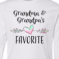 thumbnail image 4 of Inktastic Grandma and Grandpas Favorite Heart Grandchild Long Sleeve Youth T-Shirt, 4 of 5