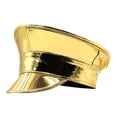 thumbnail image 4 of Accesorios de vestuario de sombrero de para la fiesta de baile Halloween Stage Performance Oro, 4 of 8