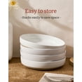 thumbnail image 5 of Famiware Milkyway 4-Piece Stoneware 33 oz Pasta Bowl Set, White, 5 of 7