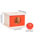 thumbnail image 5 of Yinanstore Wooden Object Permanence Box s Recognition Blocks Educational Tool Wooden Shape Matching Box for Kids Holiday Present red, 5 of 5
