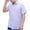 Clear, variant on Lenago Mens Dress Shirts Solid Color Business Have Pockets Button Lapel Loose Short Sleeve Shirt