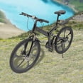 thumbnail image 6 of Miumaeov 26" Mountain Bike Folding Bicycle Carbon Steel Full Suspension MTB Disc Brake, 6 of 23