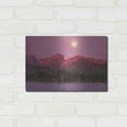 thumbnail image 3 of Luxe Metal Art 'Harvest Moon over Hallett Peak - Rocky Mountain National Park' by Darren White, Metal Wall Art, 16"x12", 3 of 7