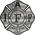 thumbnail image 2 of The 4" Reflective Subdued American Flag IAFF Union Vinyl Firefighter US Made Window Decal, 2 of 3