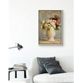 thumbnail image 3 of IDEA4WALL Canvas Print Wall Art Vintage Pink & White Roses in Vase Floral Plants Photography Modern Art Rustic Colorful Multicolor Warm Artwork for Living Room, Bedroom, Office - White 24"x36", 3 of 5