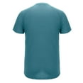 thumbnail image 4 of Mens T-Shirt Casual Crewneck Henley Short Sleeve Tee, M, 4 of 5