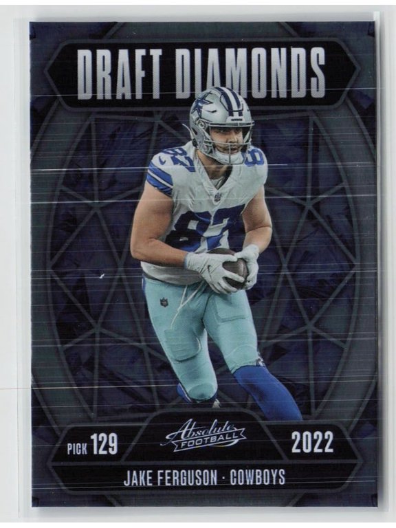 2025 Panini Absolute Football Draft Diamonds Jake Ferguson DD-JFN Dallas Cowboys Football Card