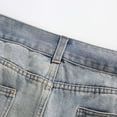 thumbnail image 3 of Yaoyar Mens Vintage Straight Jean Shorts Washed Short Pants with Pockets Comfy Casual Streetwear Summer Denim Shorts, 3 of 7