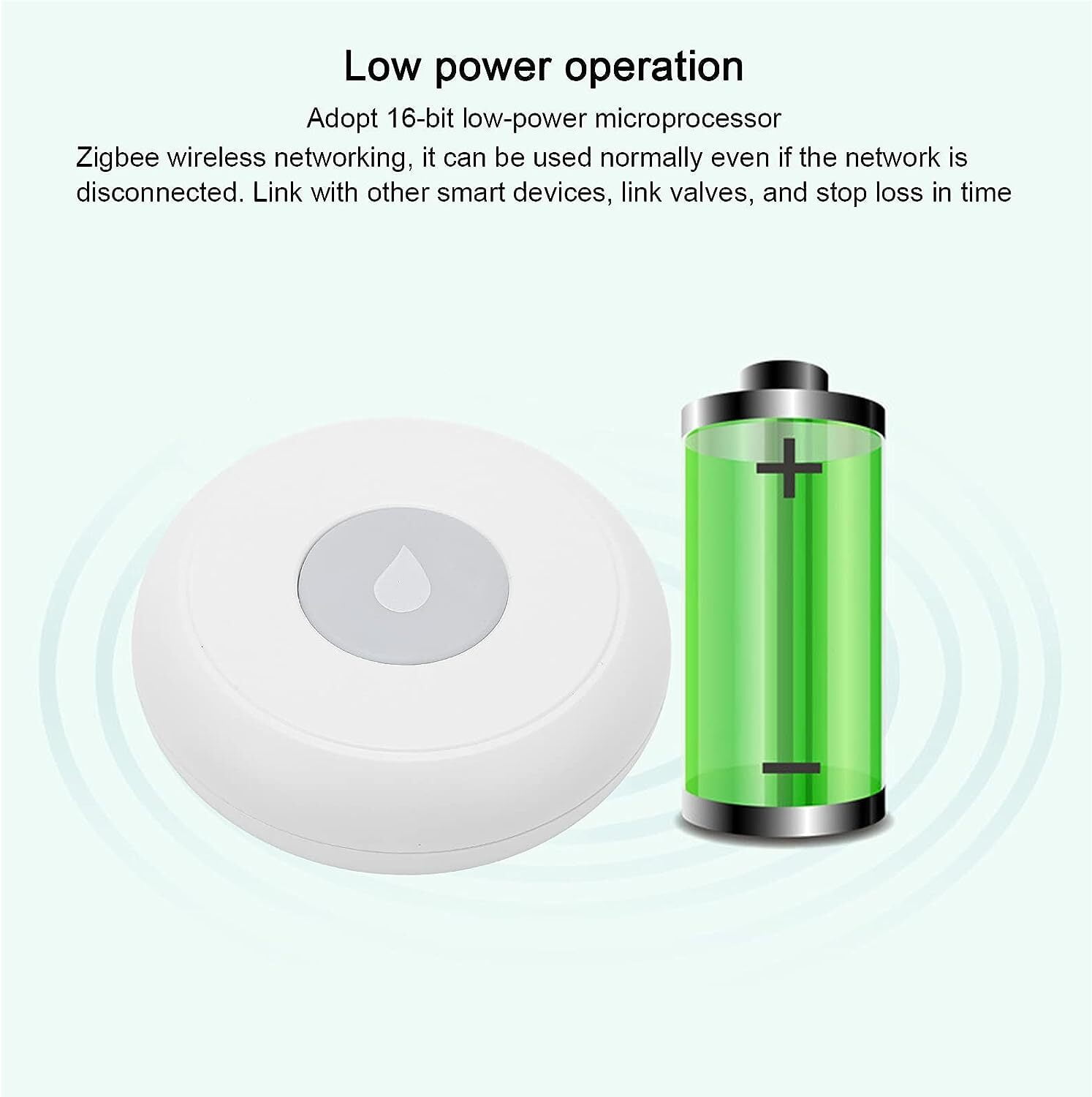Zigbee Water Leak Sensor, Wireless Smart Water Leak Detector with App Alerts and Remote Monitor, Water Level Sensor Alarm for Home