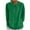 Green, variant on BLTIBY Womens 3/4 Sleeve Shirts Spring Fall Solid Color Round Neck Lapek Top Fashion Comfortable Pullover Blouse Blue XL