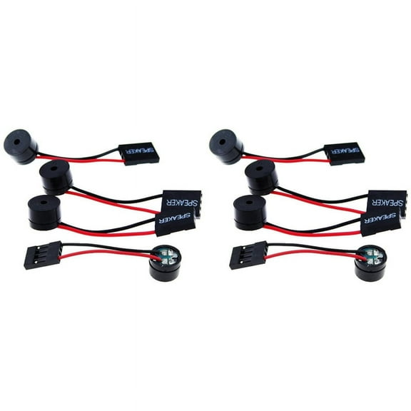 8Pcs Desktop Computer Motherboard CPU Internal Speaker Buzzer Beeper for Connecting the Front Panel of the Motherboard