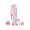 Pink, variant on Domina-1023, 6" Ankle Boot