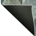 thumbnail image 5 of Addison Rugs Mayfield Premium Machine Washable Transitional Geometric Denim Rectangle Rug, 3' X 5' Machine Washable Transitional Geometric Denim Oversized Sherpa Throw Blanket, 5 of 7