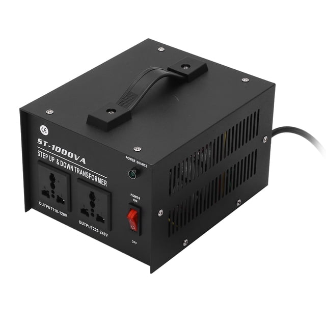 Transformador de voltaje, transformador convertidor de voltaje reductor elevador de 1000 W Transformador reductor reductor Funcionalidad versátil