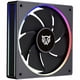 thumbnail image 3 of Ventilador Gamer BALAM RUSH EOLOX BORA-R EXB85R 120mm ARGB Aspas Inversas Diseño Cuadrado PWM 4 pin + Aura 1600RPM Negro BR-942225, 3 of 6