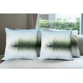 thumbnail image 6 of Ambesonne Nature Throw Pillow Cover 4 Pack, Spring Time Sunset Lake, 16", Blue and Green, 6 of 7