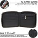thumbnail image 4 of Men Wallet Genuine Leather RFID Blocking Bifold Wallet with ID Window Zip Coin Pocket, 4 of 4