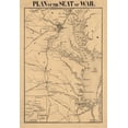 thumbnail image 2 of Manduvrier 23x32 Gold Ornate Wood Framed with Double Matting Museum Art Print Titled - Plan of Seat of War Virginia- Manduvier 1861, 2 of 4