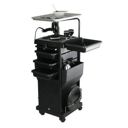 Chromatique Pro Lockable Rollabout Station Trolley With Tray 100D
