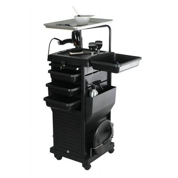 Chromatique Pro Lockable Rollabout Station Trolley With Tray 100D