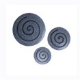 thumbnail image 1 of Benzara BM26641 Round Sandstone & Glass Wall Decor with Spiral Design, Gray - Medium, 1 of 2
