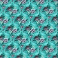 thumbnail image 1 of Ahgly Company Machine Washable Indoor Square Transitional Bright Turquoise Blue Area Rugs, 5' Square, 1 of 7