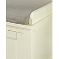 thumbnail image 4 of Linon Lakeville 45" Antique White Storage Bench with Sliding Doors, 4 of 17