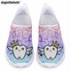 thumbnail image 1 of Doginthehole - Zapatos planos informales para mujer, nuevos, con estampado de dientes de dibujos animados Kawaii, de malla transpirable, ligeros, sin cordones, regalo, 1 of 5