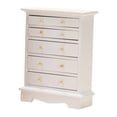 thumbnail image 4 of kusrkot Commode Miniature 1/12 Maison de Poupée 5 Tiroirs Meubles Ornements Blanc, 4 of 9