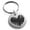 Silver, variant on Stainless Steel Stroke Sketch Heart Engraved Small Medallion Circle Charm Keychain Keyring
