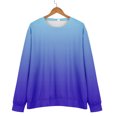 thumbnail image 6 of ManxiVoo Unisex Gradient Print Hooded Sweatshirt Comfort Fit Long Sleeve Casual Streetwear Top XL Size Blue, 6 of 9