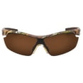 thumbnail image 2 of Hornz Brown Forest Camouflage Polarized Sunglasses for Men Wrap Around Sport Frame & Free Matching Microfiber Pouch - Brown Camo Frame - Amber Lens, 2 of 6