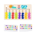 thumbnail image 2 of Juegos de mesa con rompecabezas deslizantes Montessori Toys, acertijos de combinación de colores y formas 8 colores, 2 of 9