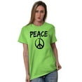 thumbnail image 3 of Hippie Peace Sign Make Love Not War Men's Graphic T Shirt Tees Brisco Brands 4X, 3 of 6
