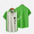 thumbnail image 2 of IROINNID Men's Short Sleeves Halloween Printed Casual Blouse, 2 of 4