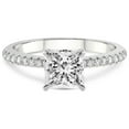 thumbnail image 3 of 2 Carat IGI Certified Princess Shape Lab Grown Diamond Engagement Ring | 14K White Gold | Etienne Secret Halo Lab Diamond Ring | FG-VS1-VS2 Quality Friendly Diamonds, 3 of 5