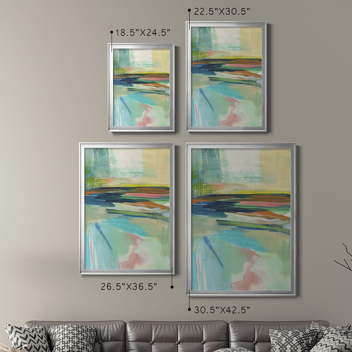 Radiant Horizon II Premium Framed Print, in Gold, Black, or Silver - Ready to Hang
