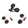 thumbnail image 3 of Sonducket 4 pack/lote botones de cierre de palanca de bocina resistentes y duraderos para una amplia aplicación fácil de instalar Accesorios de disfraces café oscuro, 3 of 6