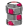 ECZJNT Pink Cube Black White Striped Square Nursing Cover Baby Breastfeeding Infant Feeding Cover Baby Car Seat Cover