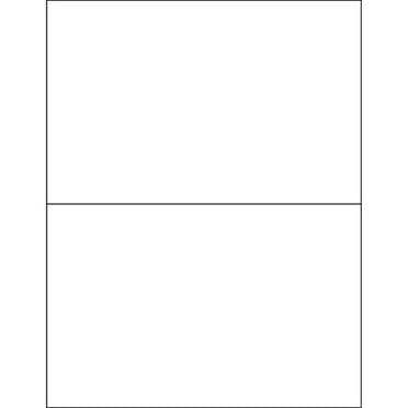 Box Partners Weather-Resistant Laser Labels 8 1/2" x 5 1/2" White 200/Case LL255WR
