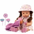 thumbnail image 5 of Gotz Maxy Aquini Popsicle - 16.5" All Vinyl Bath Baby Doll with Brown Hair to Wash and Style, Brown Sleeping Eyes, Dress, Hat and Accessories, 5 of 7