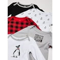 thumbnail image 2 of Hudson Baby Cotton Long-Sleeve Bodysuits, 5-Pack, Newborn- 24 Months, 2 of 4