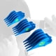 thumbnail image 3 of 3PCS / SET PROFESIONAL HAIR LIMIT BODY LIMIT 32MM 38MM 38MM 51mm de corte Azul jinwen Peines guía, 3 of 8