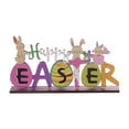 thumbnail image 1 of Ramiter Easter Decorations Spring Wooden Bunny Egg Crafts Set Party Decorations, 1 of 5