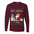 thumbnail image 2 of Wild Bobby Merry Christmas Y'all, Santa Christmas Sweater | Funny Holiday Men Long Sleeve Shirt, 2 of 4
