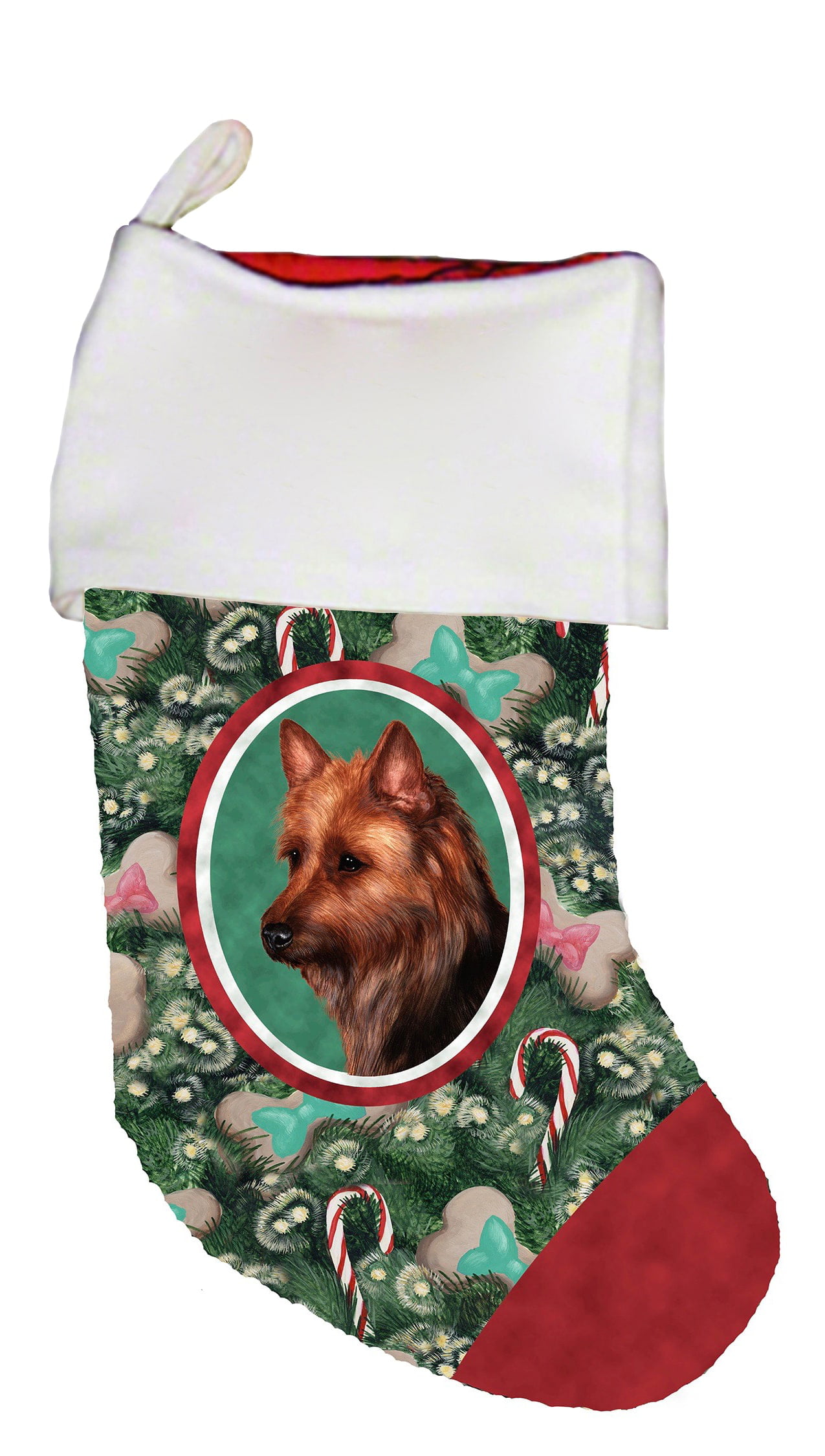 Australian Terrier Christmas Stocking 