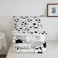 thumbnail image 5 of Football Comforter Set Soccer Ball Sports Pattern Bedding Bed Set Sports Theme Comforter Inner Fill Ball Competition Games Quilt Set Bedroom Collection Twin Size, 5 of 7