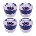 thumbnail image 2 of 70mm patinetas ruedas longboard wheels rodamientos pu al aire libre estándar suave dureza 80A LED Flash para deportivo Cruiser Street Patina Púrpura negro Macarena Ruedas de patineta, 2 of 8