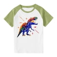 thumbnail image 1 of RXIRUCGD 2025 Vêtements d'Été pour Enfants Tout-Petits Garçons Filles Mode Mignon Col Rond Imprimé Manches Courtes Haut, 1 of 7