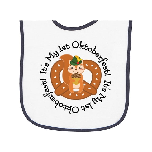 Inktastic 1st Oktoberfest German Celebration Fall Baby Terry Cloth Bib